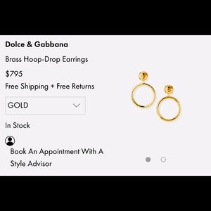 Not selling! Searching! Dolce and Gabbana hoops